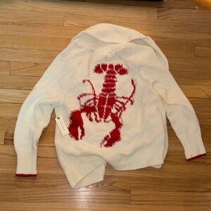 Maeve Anthropologie lobster sweater nwt rare